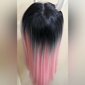 Short Lace Front Pink Wig